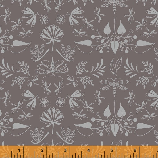 Ariel: Wingspan Dark Grey (1/4 Yard)