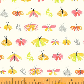 AERIAL: Petites Bêtes Ivory (1/4 Yard)