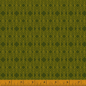 Leaf: Filigree Cerulean (1/4 Yard)