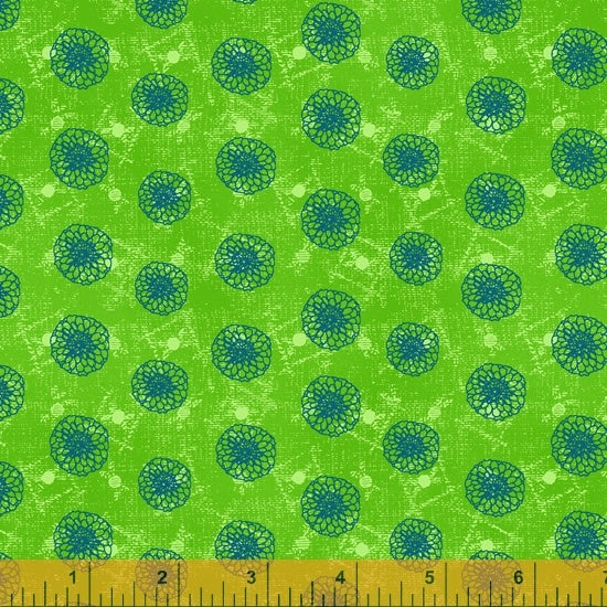 OUR HOUSE: Dahlia dot- grass (1/4 Yard)