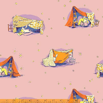 LUCKY RABBIT: Quilt Tent-Lilac (1/4 Yard)