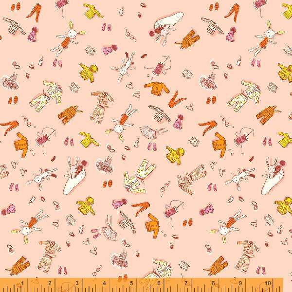 LUCKY RABBIT: Doll Clothes-Pink (1/4 Yard)