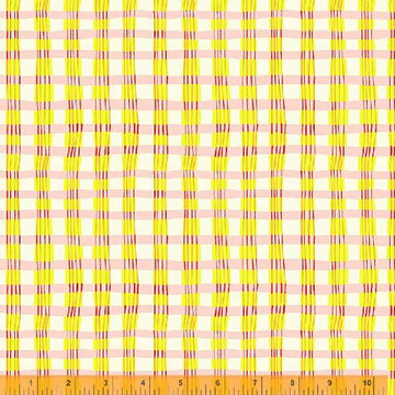 LUCKY RABBIT: Painted Plaid-Pink (1/4 Yard)