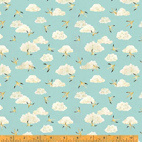 LAND AND SEA: Seabirds And Clouds-Daylight (1/4 Yard)