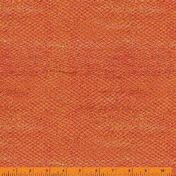 LAND AND SEA: Fishing Net-Rust (1/4 Yard)