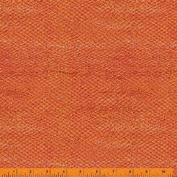 LAND AND SEA: Fishing Net-Rust (1/4 Yard)