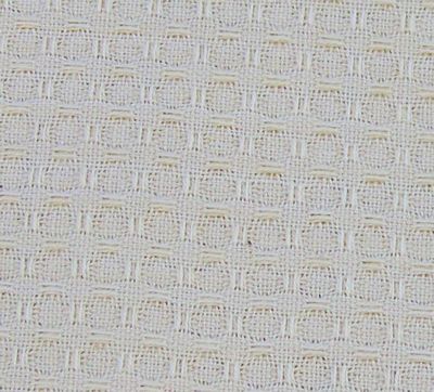 Cream Waffle Weave Solid Towel