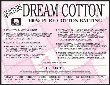 Quilters Dream Cotton Select: Crib 60