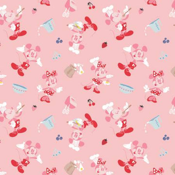 Mickey Mouse Cake It Easy: Pink Mickey Mouse Kitchen Magic (1/4 Yard)