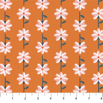 PICKLE JUICE: Daisy-Orange (1/4 Yard)