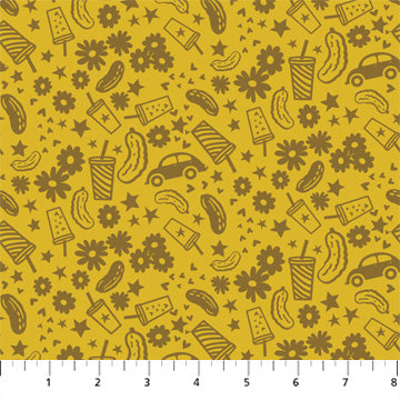 PICKLE JUICE: Tossed Juice-Mustard (1/4 Yard)