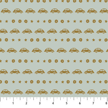 PICKLE JUICE: Cars-Gray (1/4 Yard)