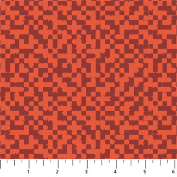 PICKLE JUICE: Tetris-Rust (1/4 Yard)