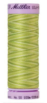 SILK-FINISH: 50wt Cotton Variegated 100m-Little Sprouts 9817