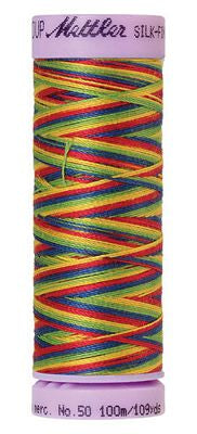 SILK-FINISH: 50wt Cotton Variegated 100m-Prime Kids 9824