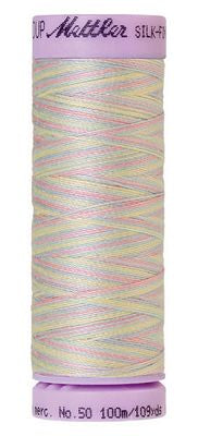 SILK-FINISH: 50wt Cotton Variegated 100m-Baby Blanket 9826