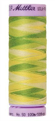 SILK-FINISH: 50wt Cotton Variegated 100m-Citrus Twist 9830