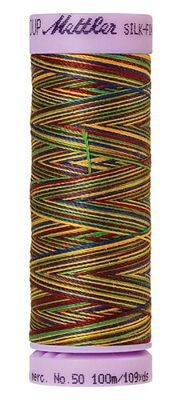 SILK-FINISH: 50wt Cotton Variegated 100m-Royalty 9840