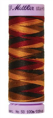 SILK-FINISH: 50wt Cotton Variegated 100m-Elegante 9863