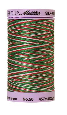 SILK-FINISH: 50wt Cotton Variegated 500m-Seasons Greetings 9825