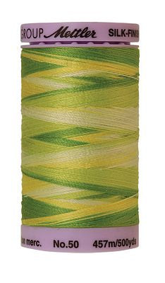 SILK-FINISH: 50wt Cotton Variegated 500m-Citrus Twist 9830