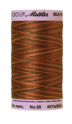 SILK-FINISH: 50wt Cotton Variegated 500m-Chocolate 9852