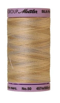 SILK-FINISH: 50wt Cotton Variegated 500m-Pearl Tones 9854