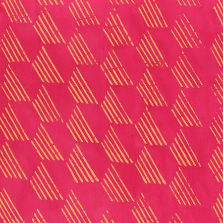 Pura Vida: Surf Swells- FLAMINGO (1/4 Yard)