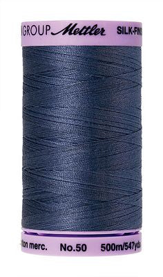 Mettler Silk Finish Cotton 50wt 500m - BLUE SHADOW