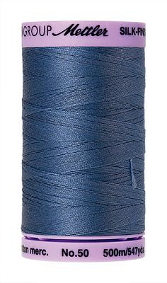 SILK-FINISH: 50wt Cotton 500m-Smokey Blue 0351