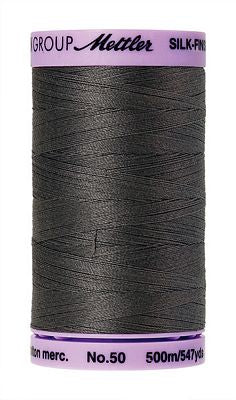 Mettler Silk Finish Cotton 50wt 500m - DARK CHARCOAL