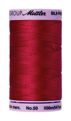 Mettler Silk Finish Cotton 50wt 500m - COUNTRY RED
