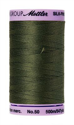 SILK-FINISH: 50wt Cotton 500m-Burnt Olive 0731