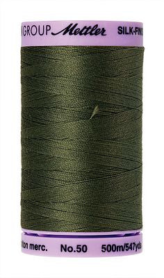 Mettler Silk Finish Cotton 50wt 500m - BURNT OLIVE