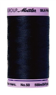 Mettler Silk Finish Cotton 50wt 500m - DARK BLUE