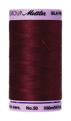 Mettler Silk Finish Cotton 50wt 500m - CRANBERRY