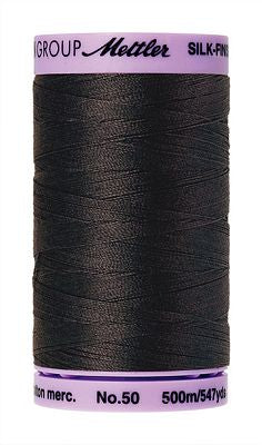 SILK-FINISH: 50wt Cotton 500m-Charcoal 1282