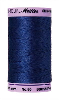 SILK-FINISH: 50wt Cotton 500m-Royal Blue 1303