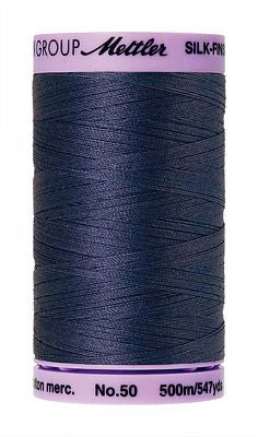 Mettler Silk Finish Cotton 50wt 500m - TRUE NAVY
