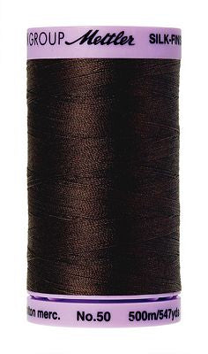 Mettler Silk Finish Cotton 50wt 500m - BLACK PEPPERCORN