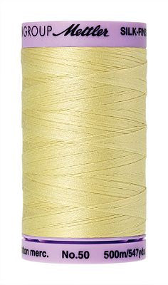 SILK-FINISH: 50wt Cotton 500m-Lemon Frost 1412