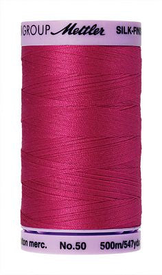 SILK-FINISH: 50wt Cotton 500m-Fuchsia 1421