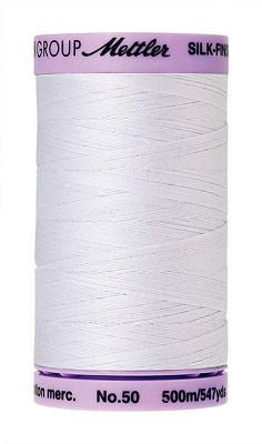 SILK-FINISH: 50wt Cotton 500m-White 2000