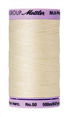 SILK-FINISH: 50wt Cotton 500m-Antique White 3612