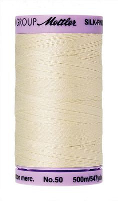 Mettler Silk Finish Cotton 50wt 500m - ANTIQUE WHITE