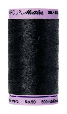 Mettler Silk Finish Cotton 50wt 500m BLACK