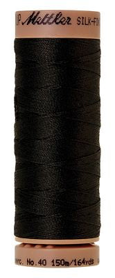 SILK-FINISH: 40wt Cotton 164yds-Black 4000