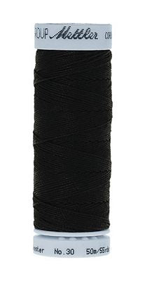 Mettler Cordonnet Poly 55 yards - BLACK