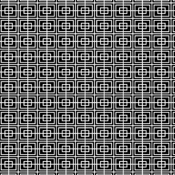 Double Square- Black and White (1/4 Yard)