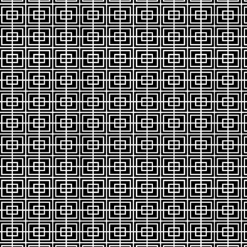 Double Square- Black and White (1/4 Yard)